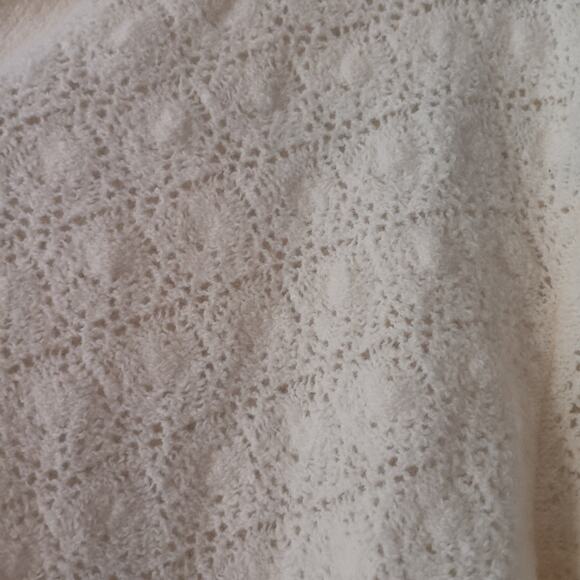 Vince Lace-Stitch Wool-Blend Polo Sweater XL - Picture 9 of 11